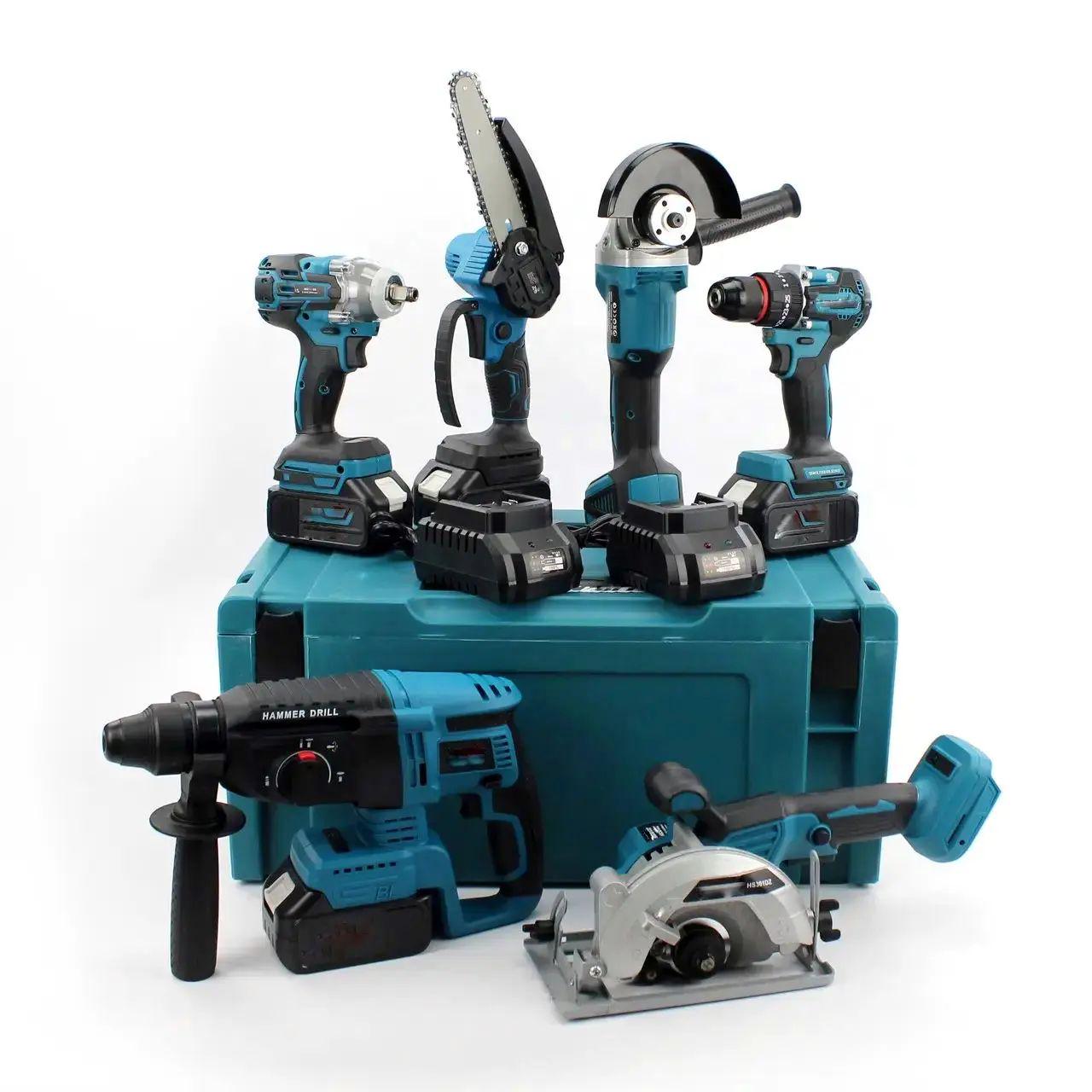 Набор аккумуляторных электроинструментов 6в1 36V шуруповерт/веткорез/болгарка/перфоратор/гайковерт/циркулярная пилка Набор аккумуляторных электроинструментов 6в1 36V шуруповерт/веткорез/болгарка/перфоратор/гайковерт/циркулярная пилка