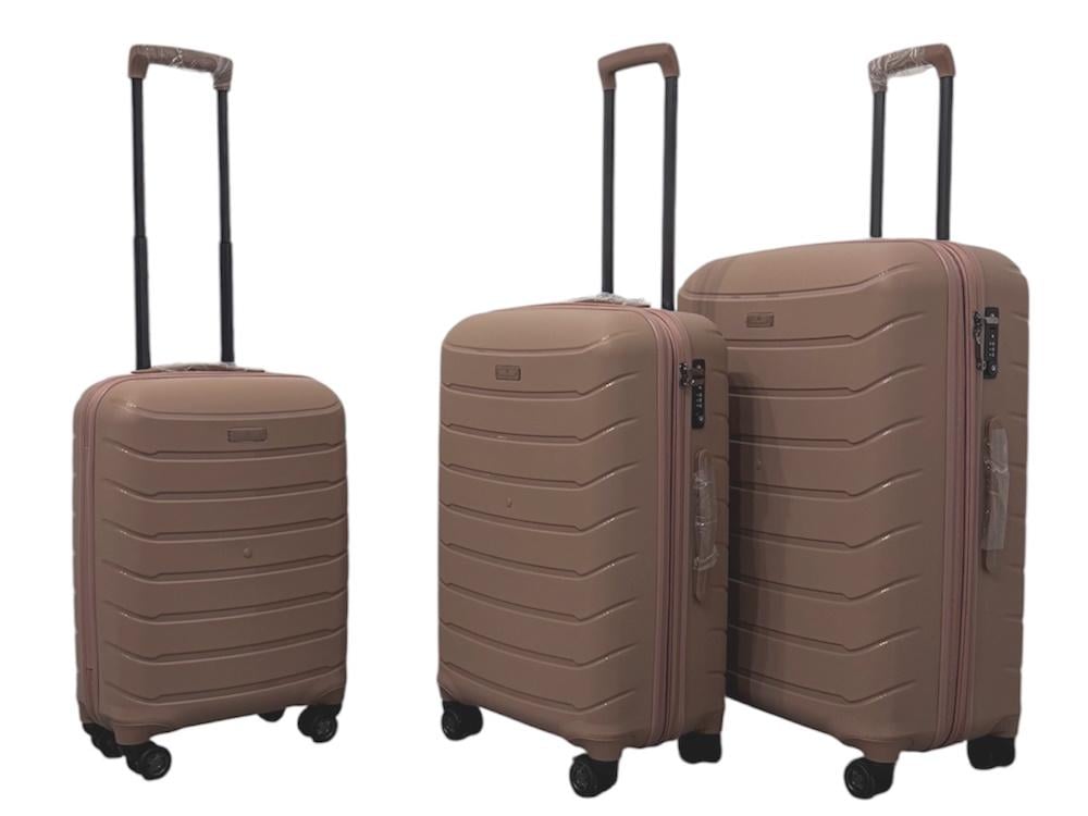 Комплект чемоданов Snowball 61303 Розовое золото (31706300)