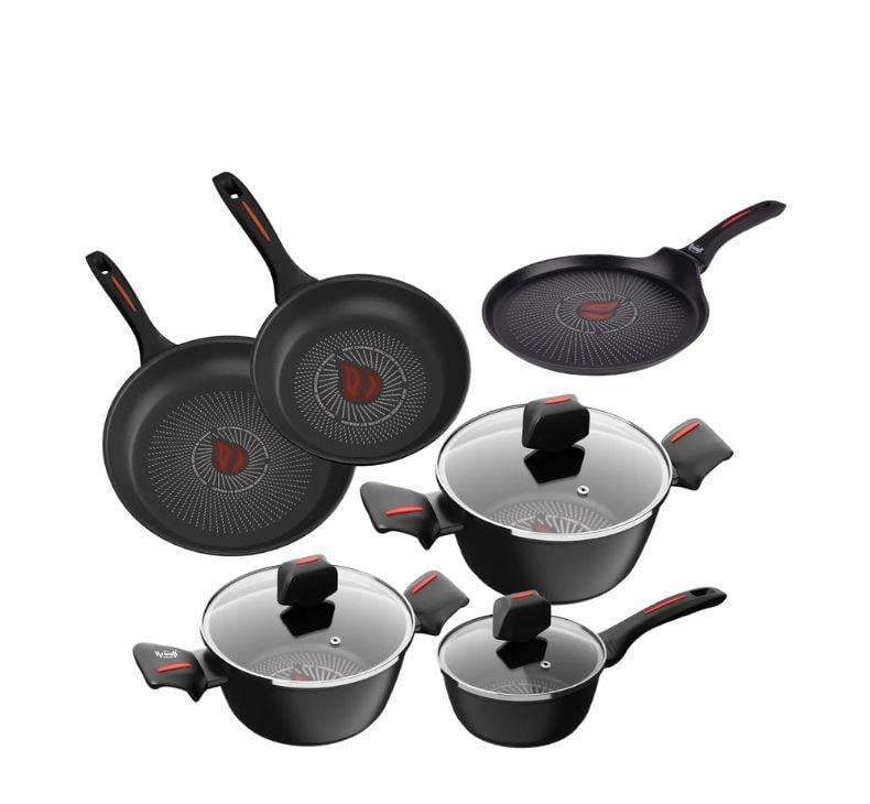 Набор Krauff Smart Fry со сковородой для блинов и подставкой Monstera 10 пр. (55-333-462)