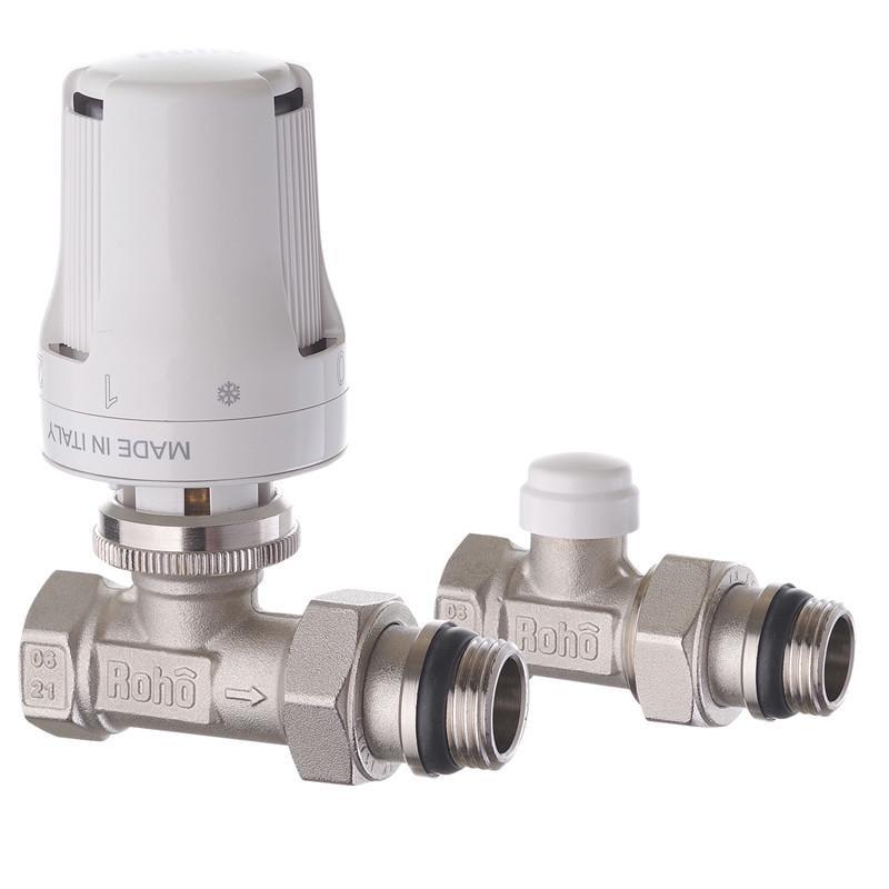 Комплект для підключення радіатора Roho R5161-050K прямий 1/2" (RO0119)