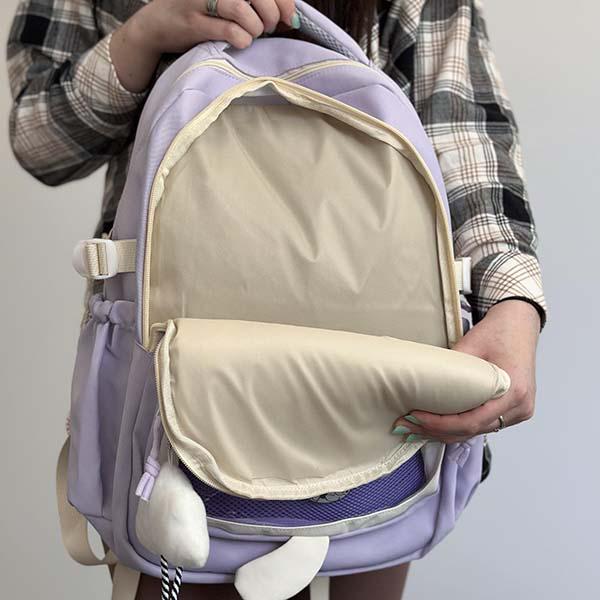 Рюкзак молодежный 46х30х18 см Сиреневый (ЦБ-00034049) - фото 11 Рюкзак молодежный 46х30х18 см Сиреневый (ЦБ-00034049) - фото 11