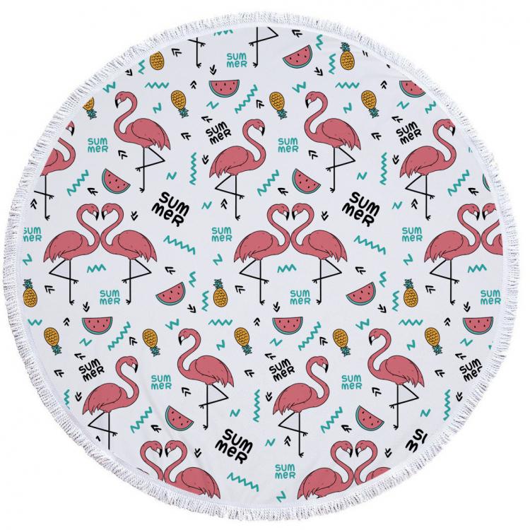 Пляжний килимок Summer Flamingo