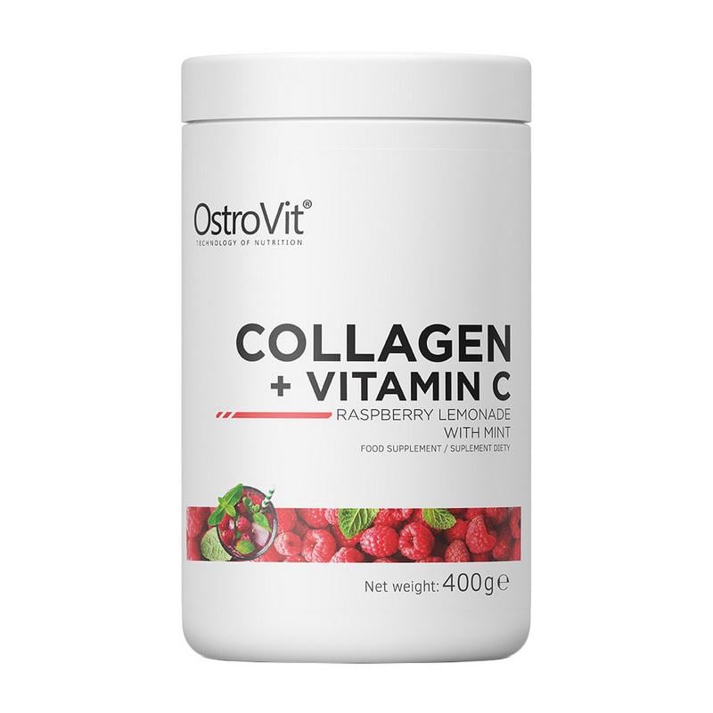 Колаген яловичий гідролізований з вітаміном C 500 мг OstroVit Collagen + Vitamin C 400 г Ананас