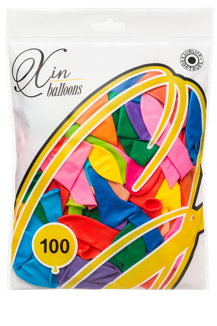 Повітряні кулі латексні Міні 7" 18 см 100 шт. Різнокольоровий (32763137)