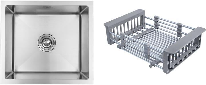 Мийка для кухні Кroner krp gebürstet-4843hm з нержавіючої сталі (10673107)