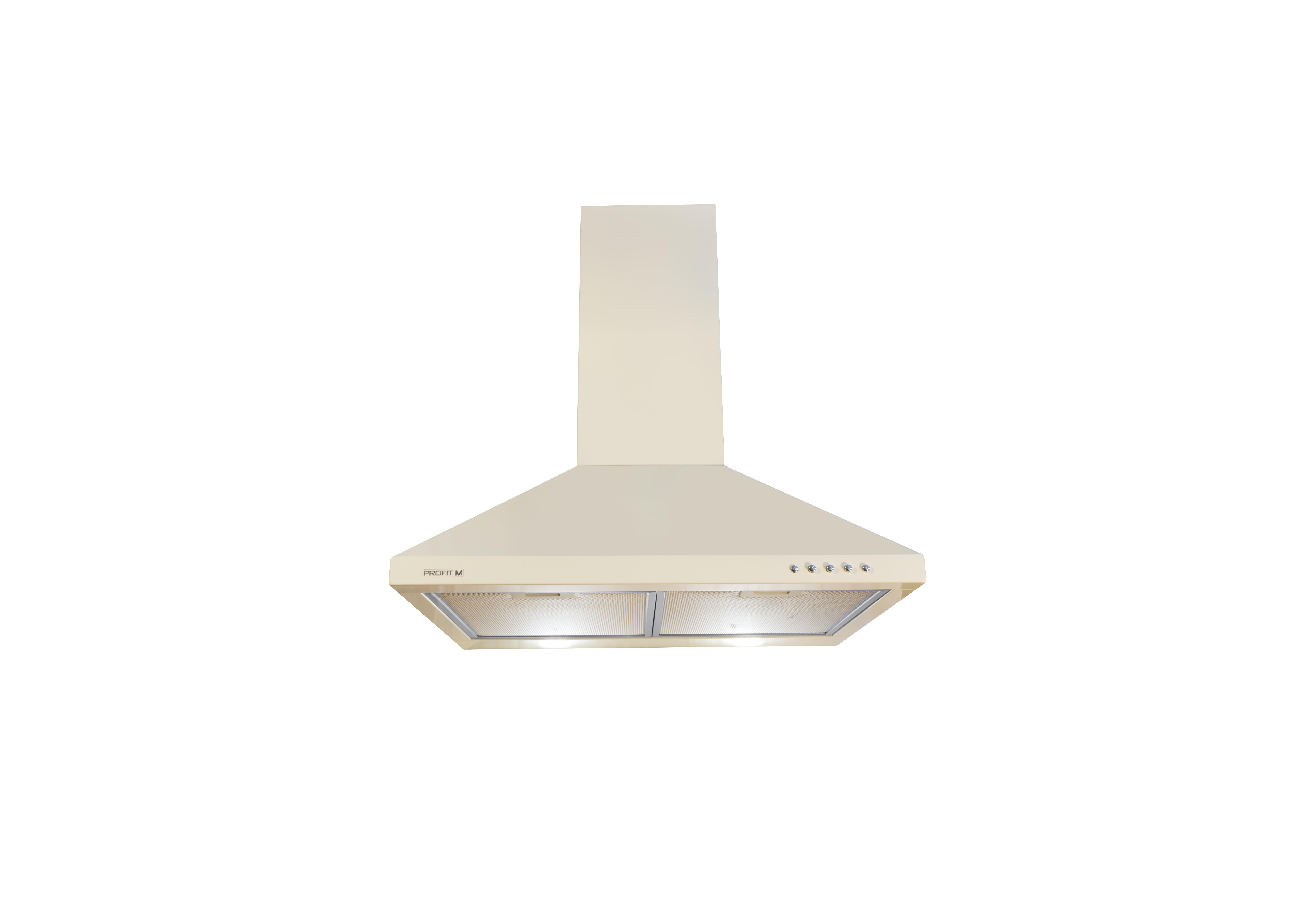 Вытяжка кухонная ProfitM Ника Эко 60 см 420 м3 Слоновая кость (25423086)