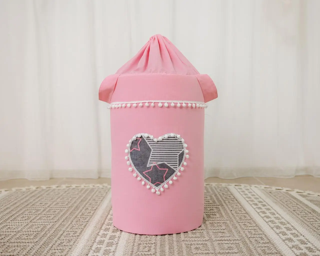 Корзина для игрушек Розовая мечта круглая 60х35 см