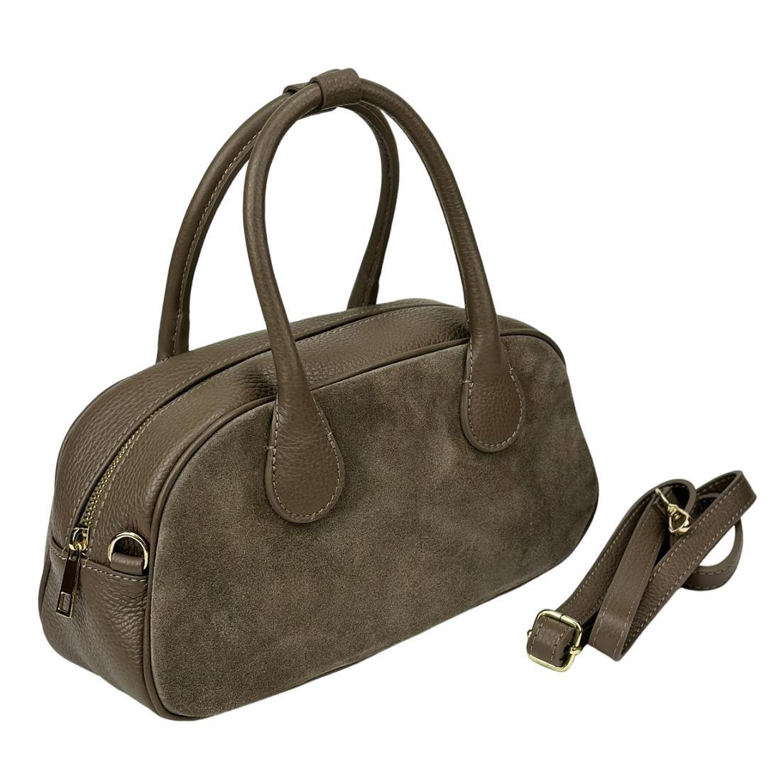 Жіноча сумка Royal Bag F-IT-3017T замшева Taupe (8147) - фото 4