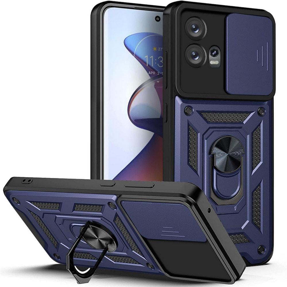 Чехол с защитой камеры 3DGuard Motorola G72 Blue (33856-28)