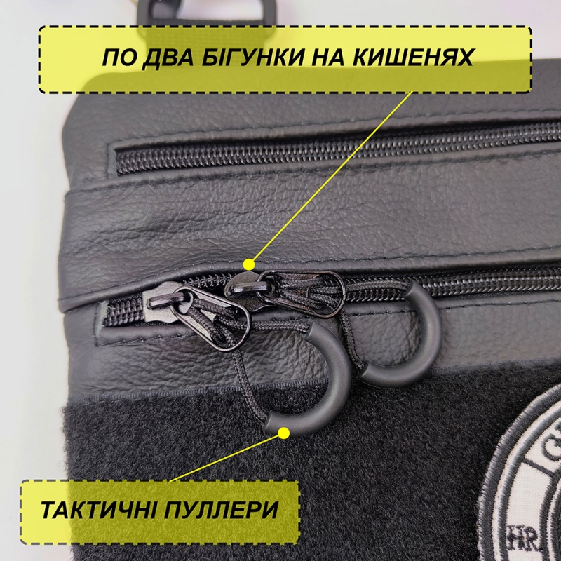 Сумка-кобура 6805 натуральная кожа Black (tf6805) - фото 14 Сумка-кобура 6805 натуральная кожа Black (tf6805) - фото 14