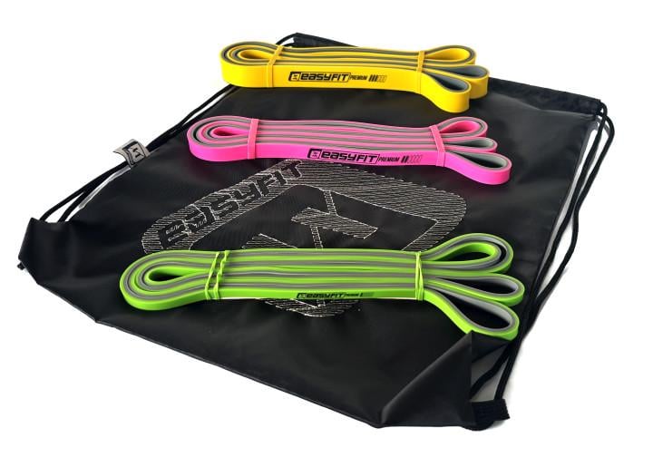 Набір двошарових резинок для підтягування EasyFit Premium EF-2332 2-32 кг 3 шт. - фото 3 Набір двошарових резинок для підтягування EasyFit Premium EF-2332 2-32 кг 3 шт. - фото 3