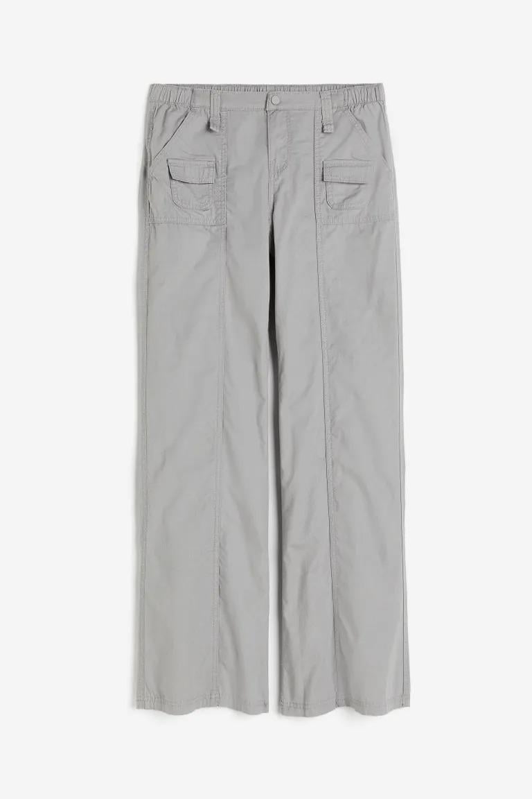 Брюки H&M р. 38 Світло-сірий (1203803П)