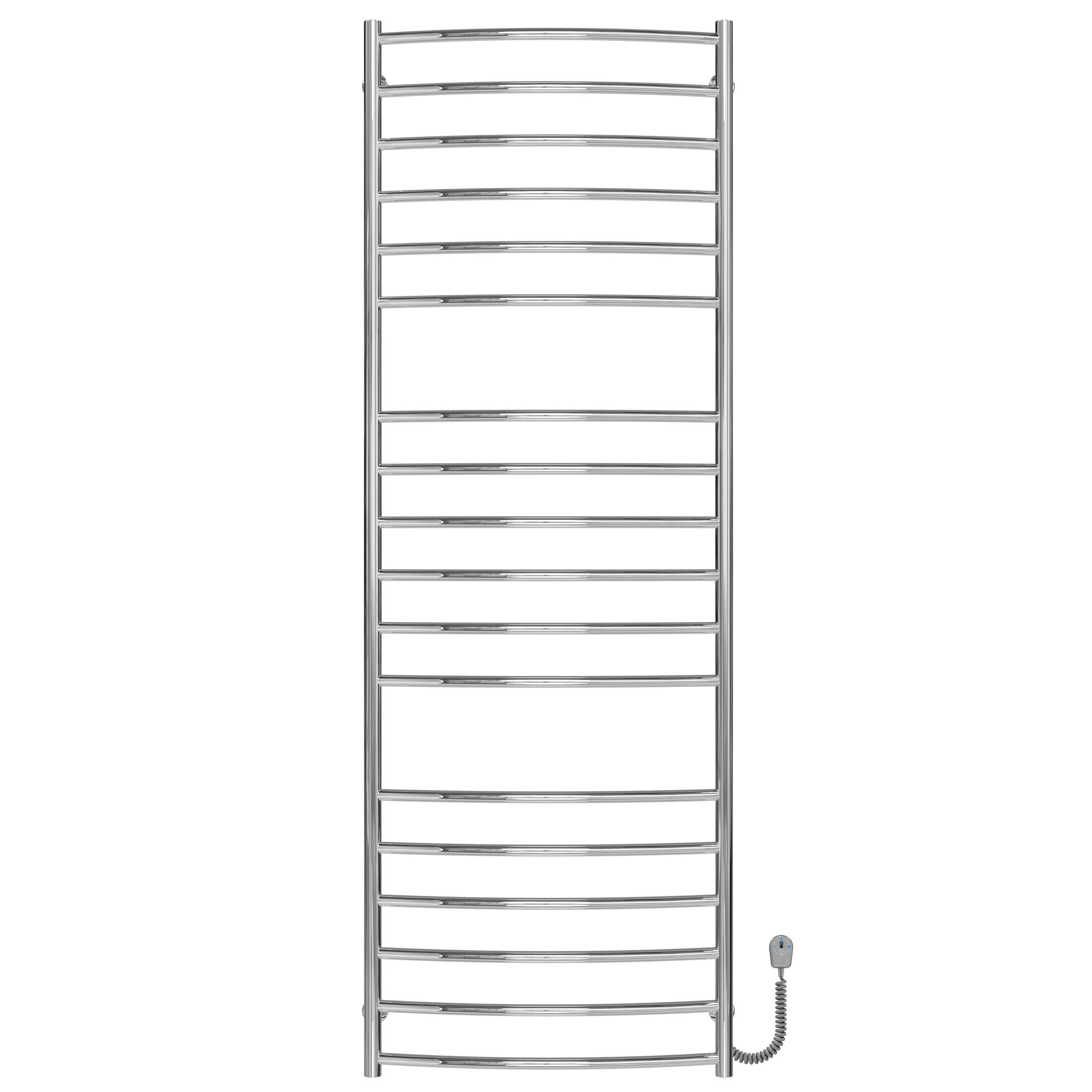 Полотенцесушитель электрический Deffi Классик Элит П18 EF16 правое подключение нержавеющая сталь 600х1800 мм Хром (C.KE.180.60.18.ECR5)