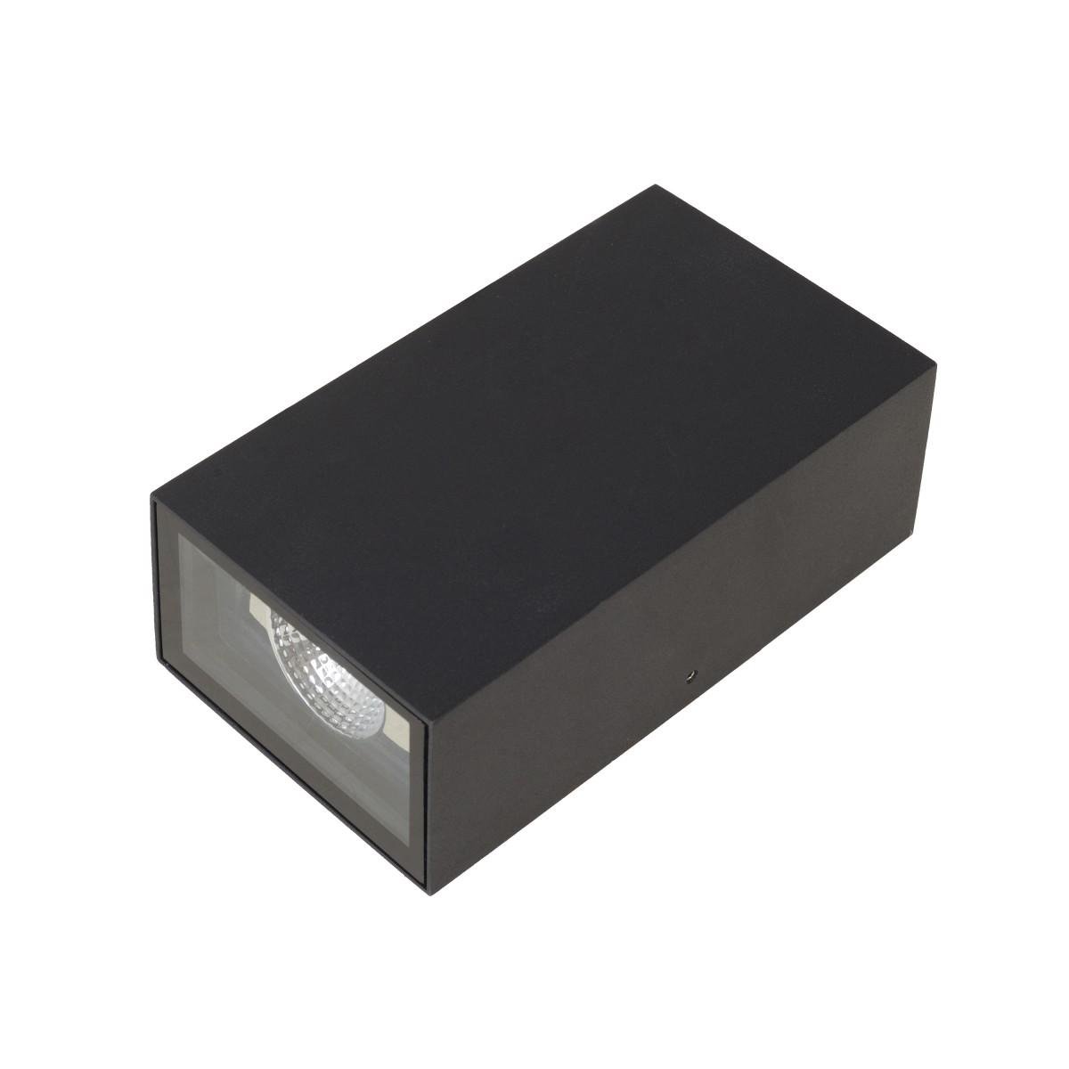 Підсвітка LED фасадна Brille IP65 AL-218/2х5 W COB BK