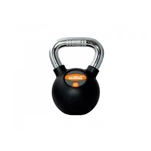 Гиря RUBBER KETTLE DUMBBELL 16 кг Черный (LS2044-16) - фото 1