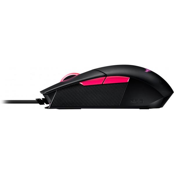 Миша ASUS ROG Strix Impact II Electro Punk USB, RGB Black (90MP01U0-BMUA00) - фото 4