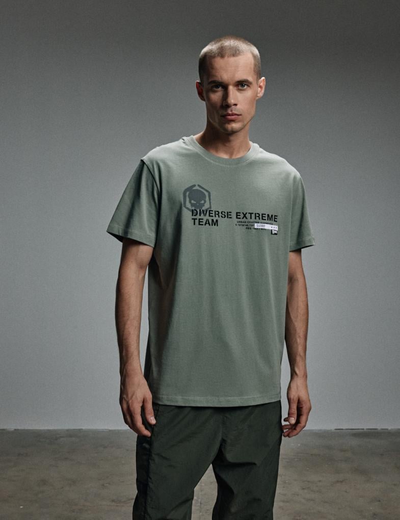 Футболка мужская Diverse DEXT DECOR XL Хаки (5905384049582)