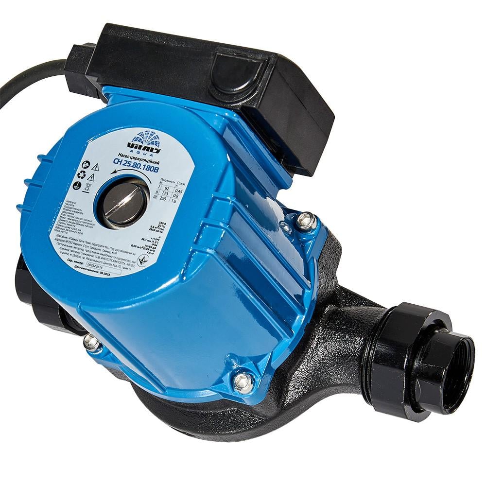 Циркуляційний насос Vitals aqua CH 25.80.180B з комплектом гайок (AMT-188811)