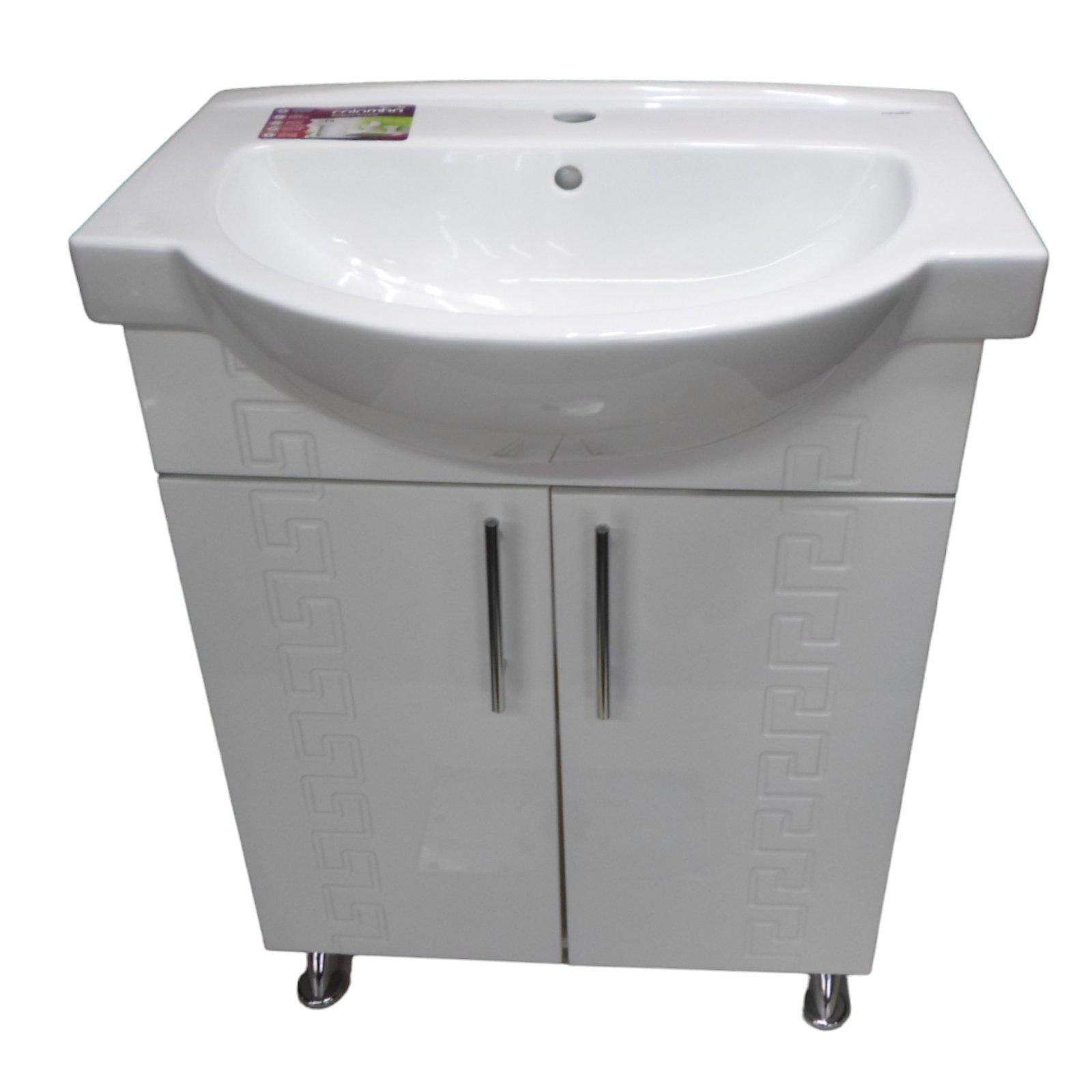 Тумба в ванну The MIX The MIX-Греция c керамическим умывальником 65 см