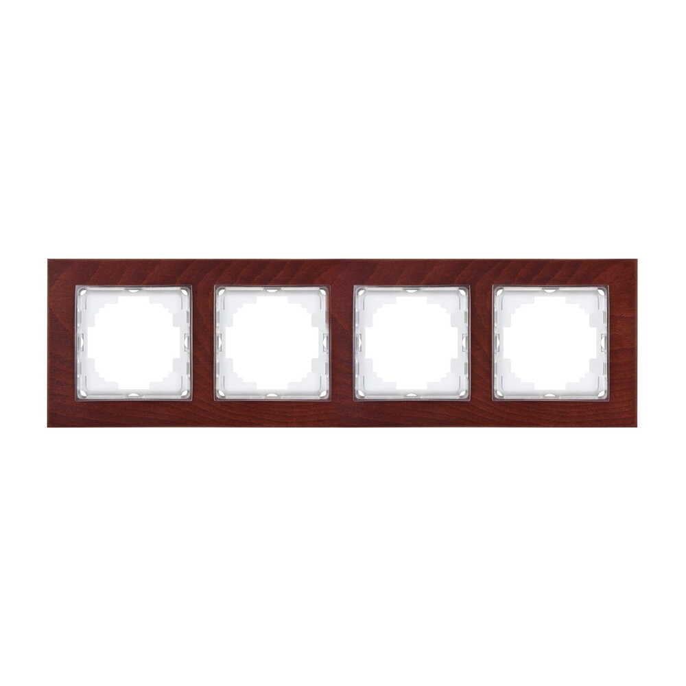 Рамка четырехместная Nilson Alegra Черешня (25СY0094)