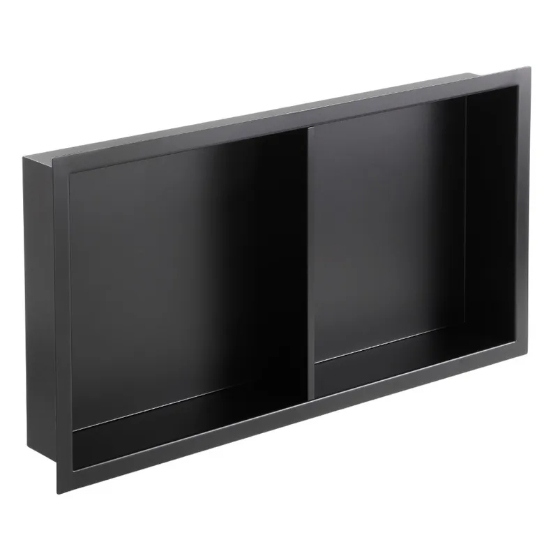 Полиця-ніша для ванної кімнати MIXXUS Premium NICHE-0103 із нержавіючої сталі Black (MI6682)