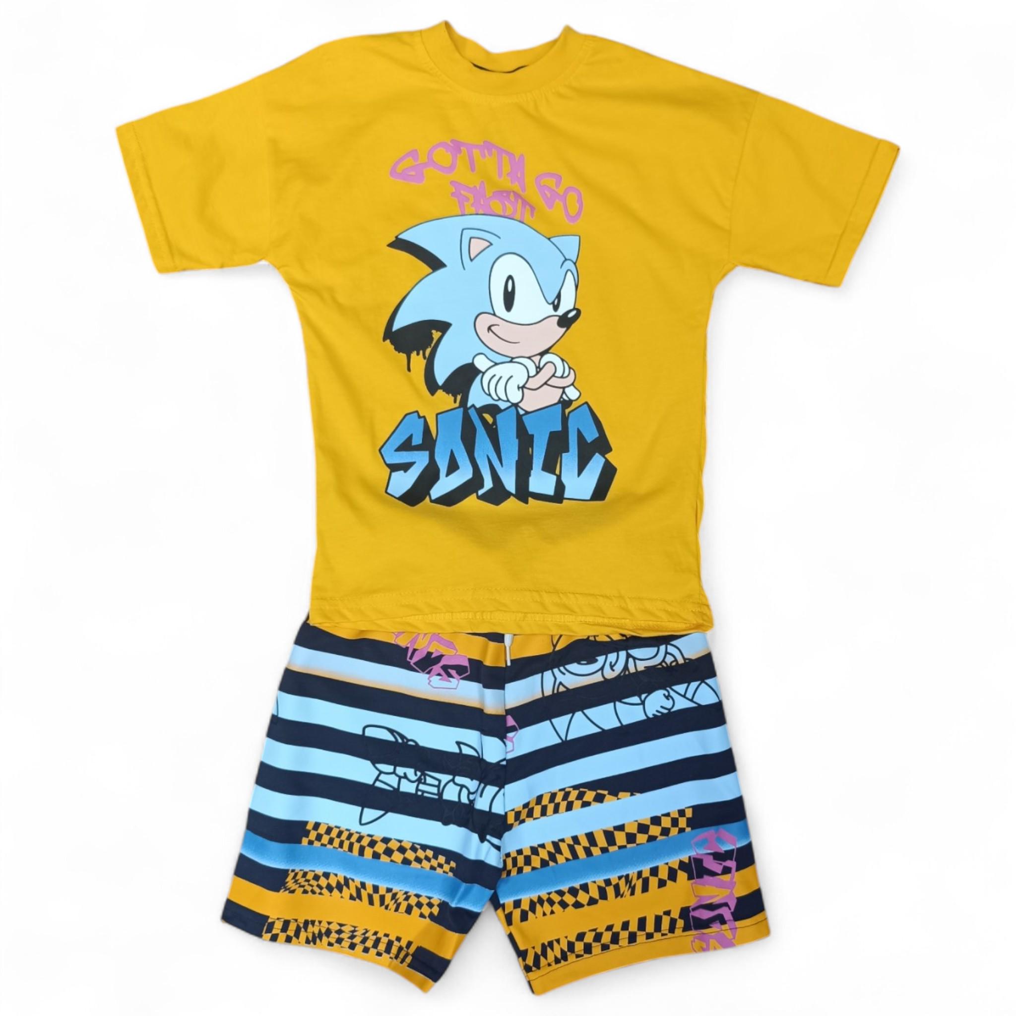 Костюм для мальчика летний Jaliboon Sonic футболка и шорты 128 см Orange (S_787812Orange/128)