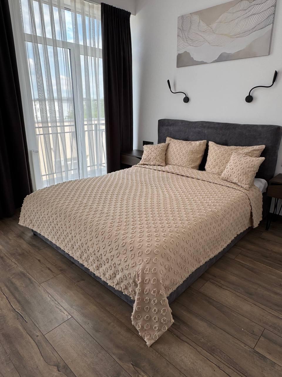 Покривало Інгрід 120x250 см Бежевий (22899-4-120x250cm) - фото 5 Покривало Інгрід 120x250 см Бежевий (22899-4-120x250cm) - фото 5