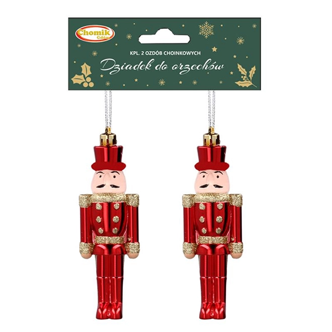 Набор новогодних подвесок Щелкунчик 12 см 2 шт. (43230)