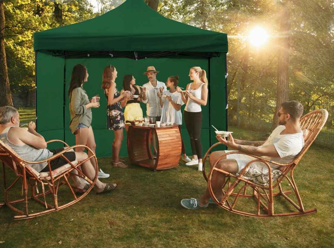 Павильон садовый Maltec 3 стены 3х3 м Зеленый (2155221261) - фото 10 Павильон садовый Maltec 3 стены 3х3 м Зеленый (2155221261) - фото 10