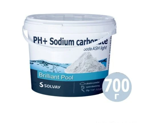 Средство для повышения уровня pH Solvay 80013 для бассейна в порошке 700 г (132-9-80013)