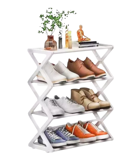 Полка для хранения обуви WH9123 4 яруса 42x18,5x49,5 см Белый (618983)