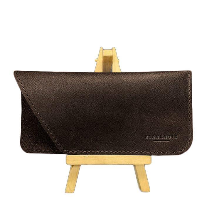 Чехол кожаный для очков Краст Темно-коричневый (A-027708)