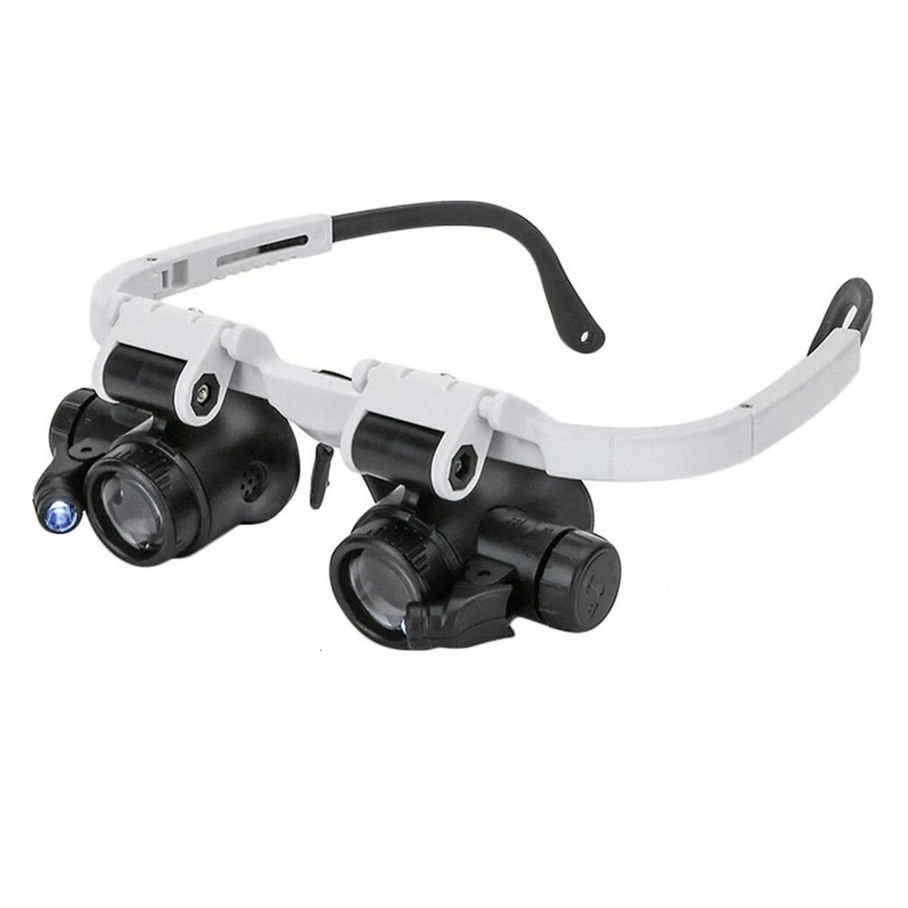 Налобная лупа очки x8/15/23 с подсветкой Белый (13949146)