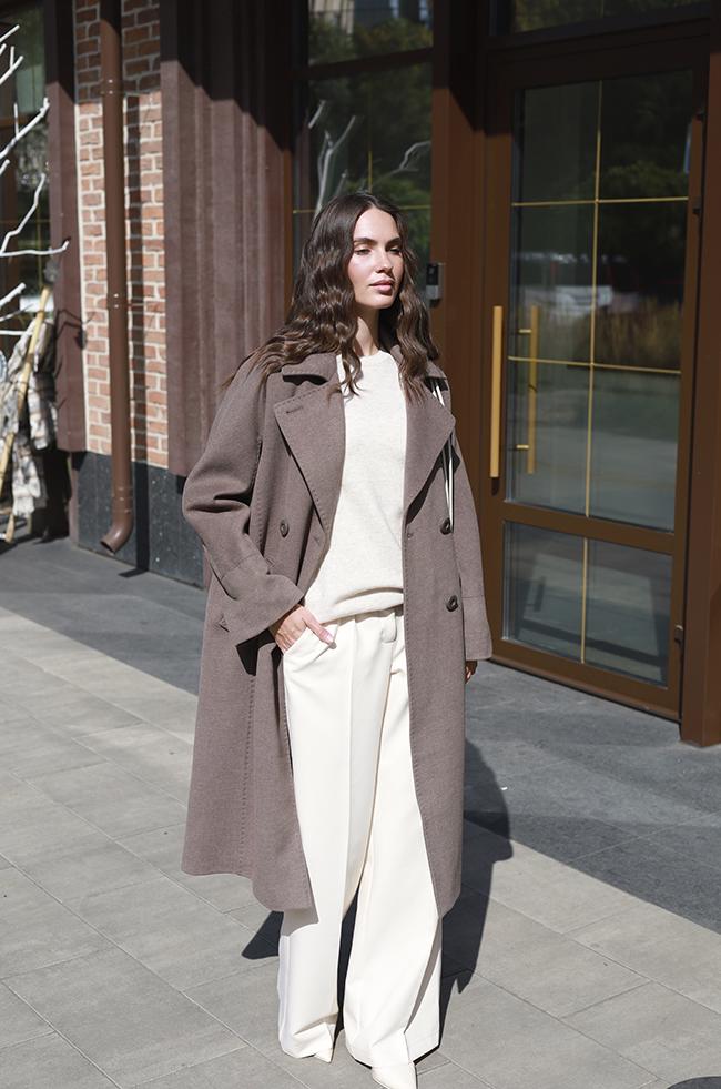 Пальто Lipar 6309/3 с подвернутыми рукавами р. 48 Мокко (16907494) - фото 3 Пальто Lipar 6309/3 с подвернутыми рукавами р. 48 Мокко (16907494) - фото 3