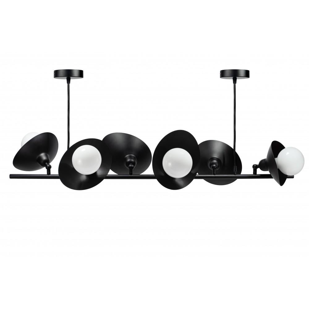 Люстра в стилі модерн Petals 6 Black (PL-0001488 M/Black)