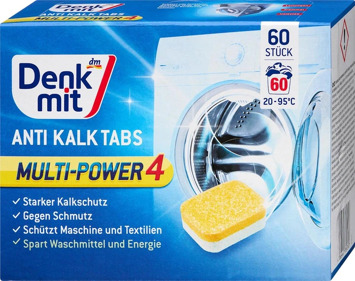 Таблетки от накипи Denk mit Anti-Kalk Tabs 60 шт. (2135938231)