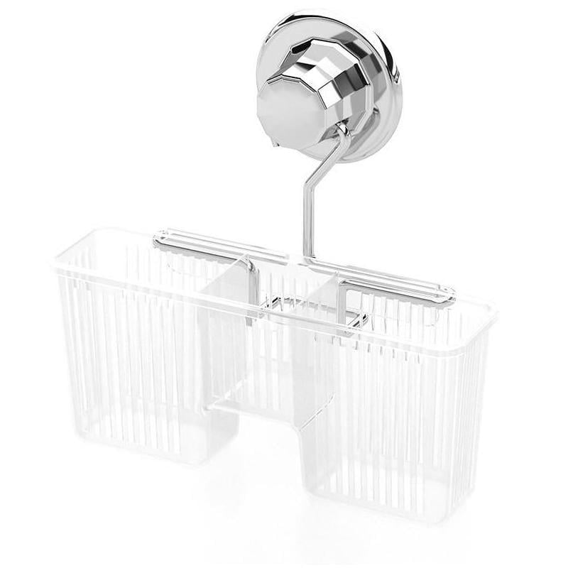 Многофункциональный держатель на вакуумных присосках Tekno-TEL DM.058 Хром