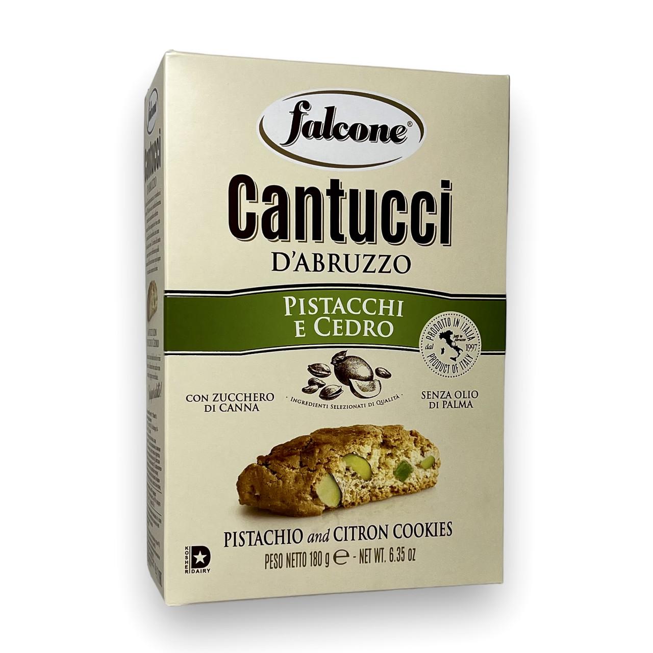 Печенье кантучини FALCONE cantucci pistacchi e cedro 180 г (1891304852)