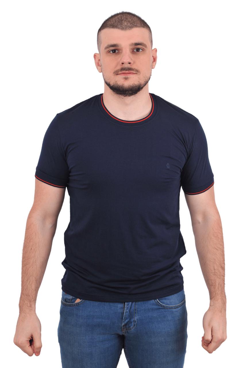 Футболка чоловіча Le Gutti 23-1734-02 L Темно-синій - фото 2