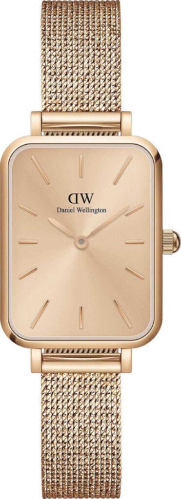 Часы кварцевые Daniel Wellington DW00100484 Quadro 20X26 Unitone Rose Gold RG