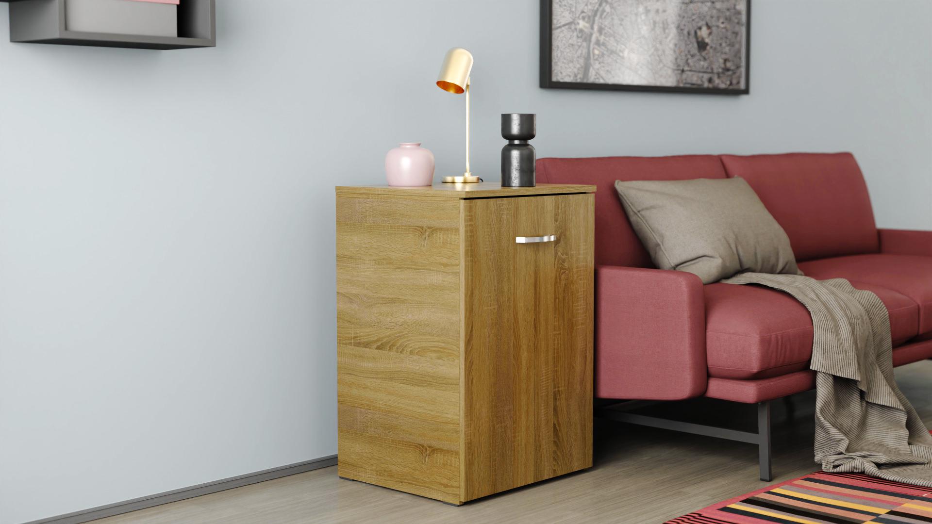 Стіл-тумба трансформер Ferrum-decor Смарт 1/2 ДСП 16 мм 750x1450x600 мм Дуб Сонома Трюфель (FRD-105078) - фото 7