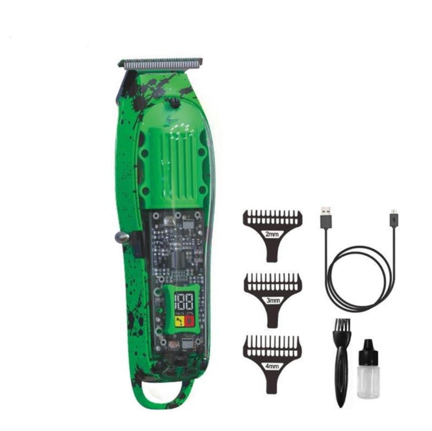 Тример акумуляторний DSP 90479 для волосся та бороди машинка для стрижки 3 насадки 2-4 мм