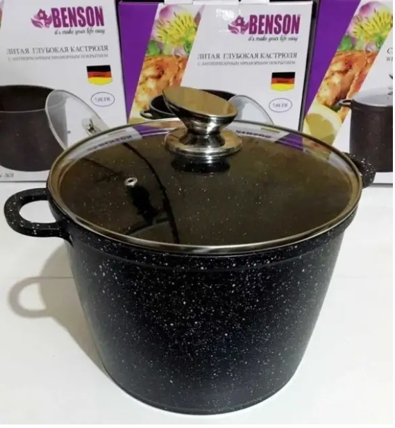 Кастрюля Benson 10 л (BN-300) - фото 3 Кастрюля Benson 10 л (BN-300) - фото 3