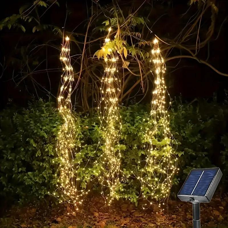 Гирлянда Конский хвост 300 LED на солнечной батарее 3 м Желтый (2786975407)