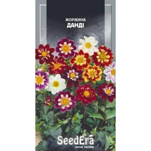 Семена цветов Георгина меняющаяся Данди смесь Сімейний Сад 0,5 г (CS-1029)