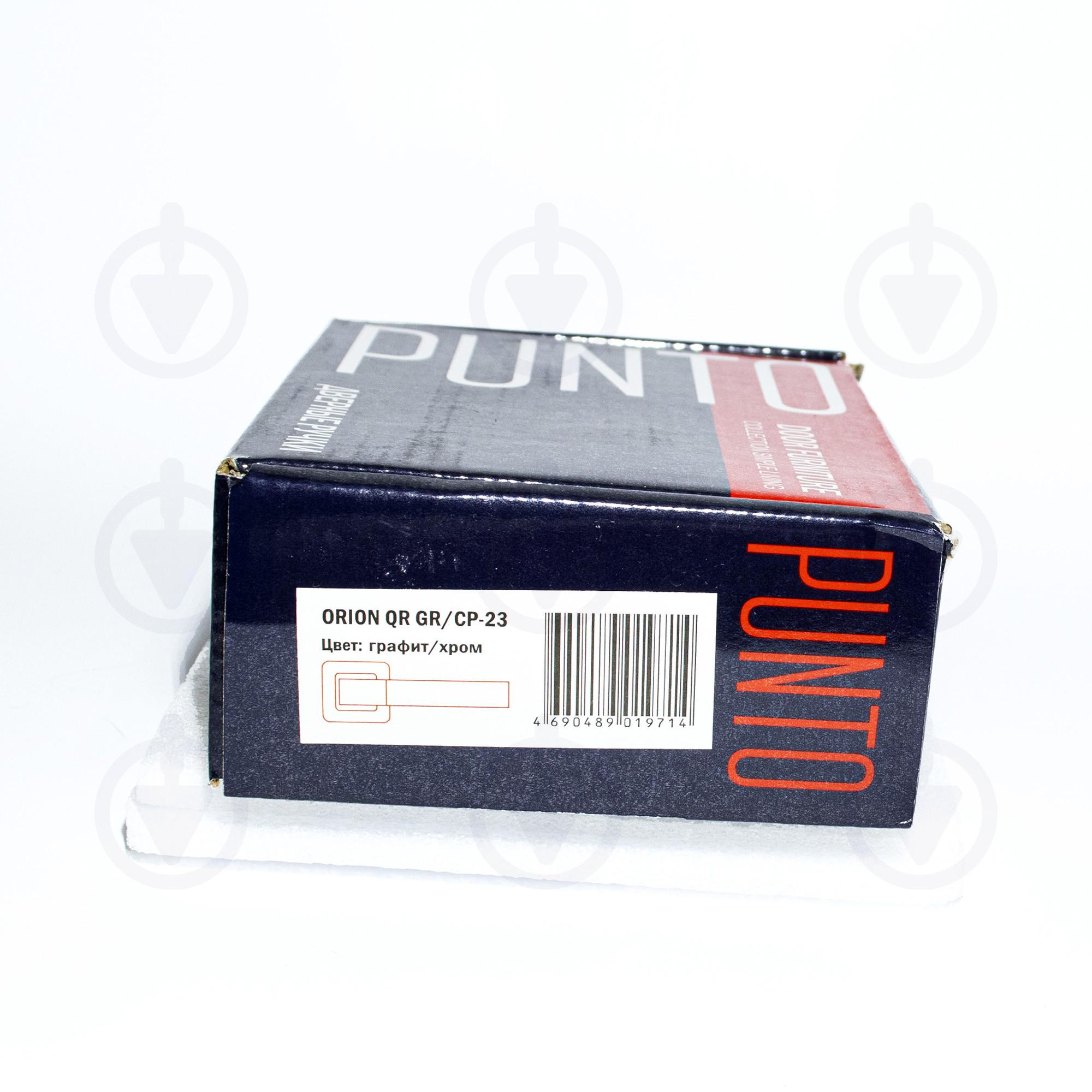 Ручка дверная Punto ORION QR GR/CP-23 Графит/хром (34791) - фото 6