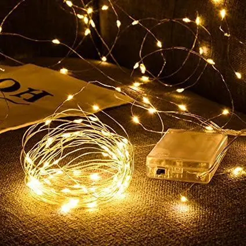 Гірлянда нитка роса новорічна світлодіодна від USB 200 LED 20 м Білий теплий - фото 3 Гірлянда нитка роса новорічна світлодіодна від USB 200 LED 20 м Білий теплий - фото 3