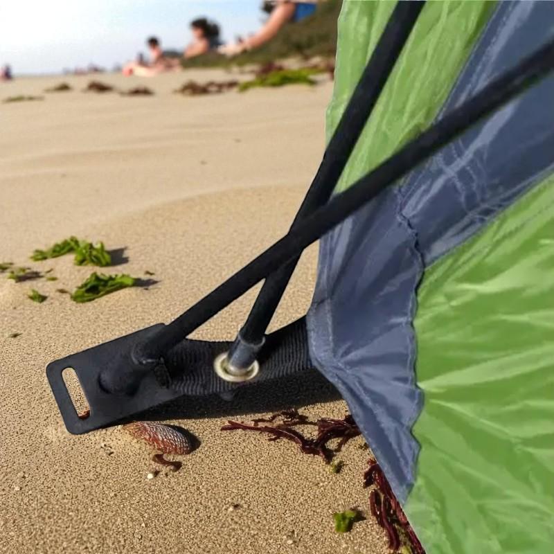 Палатка туристическая трехместная 200x150x110 см Зеленый - фото 8