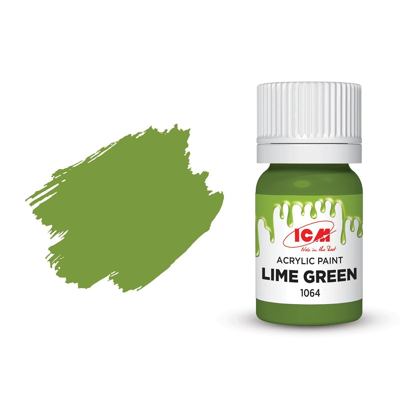 Акриловая краска ICM Лаймовый зеленый (1064)