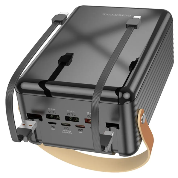 Повербанк з ліхтариком Borofone l3USB/2Type-C/Lightning/QC 80000 mАh (29669954) - фото 3 Повербанк з ліхтариком Borofone l3USB/2Type-C/Lightning/QC 80000 mАh (29669954) - фото 3